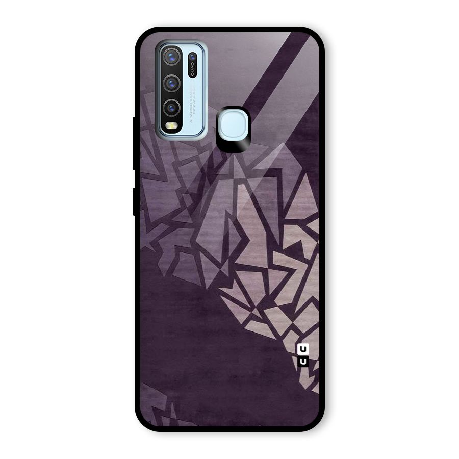 Fine Abstract Glass Back Case for Vivo Y30