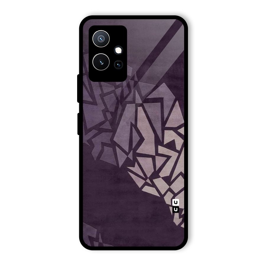 Fine Abstract Glass Back Case for Vivo Y75 5G