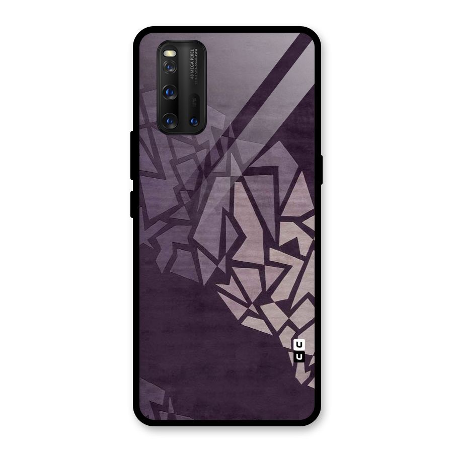 Fine Abstract Glass Back Case for Vivo iQOO 3