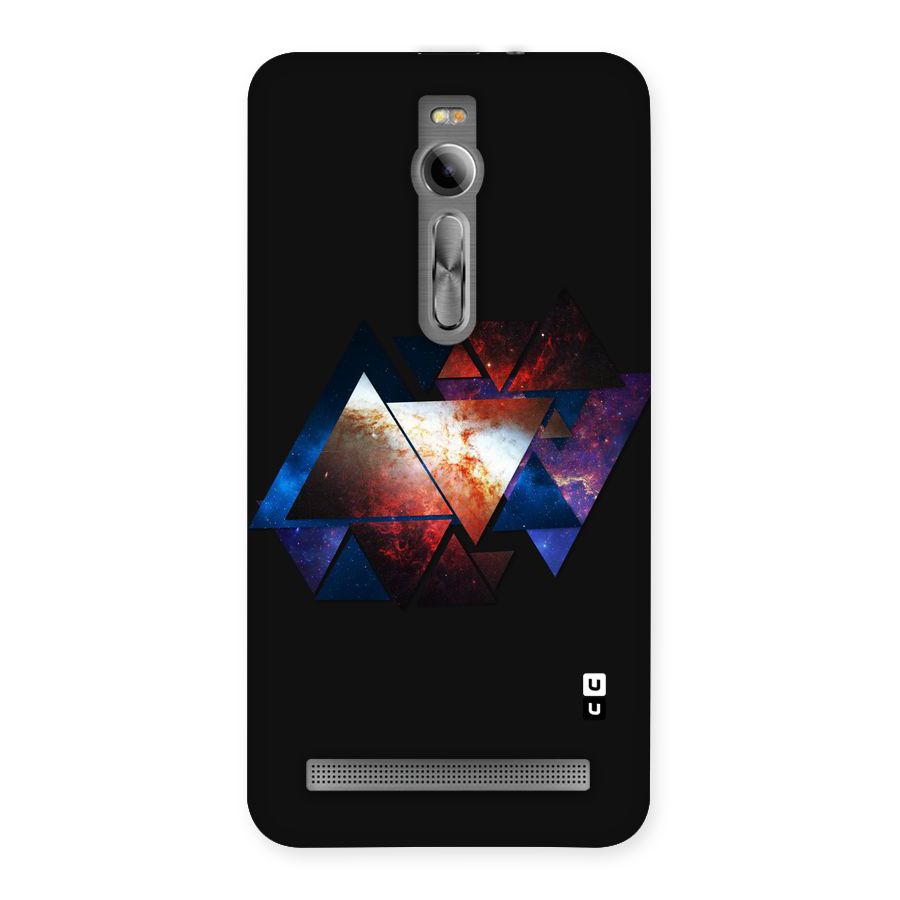Fire Galaxy Triangles Back Case for Asus Zenfone 2