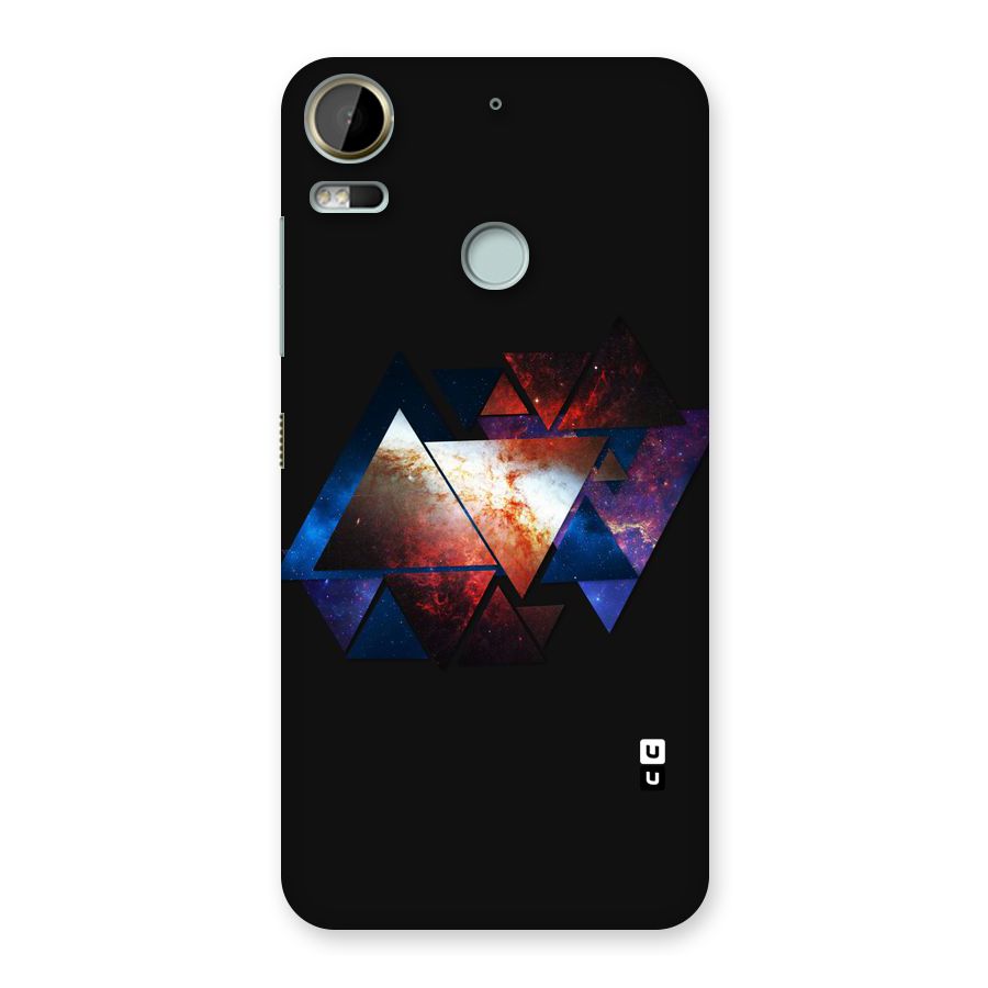 Fire Galaxy Triangles Back Case for Desire 10 Pro