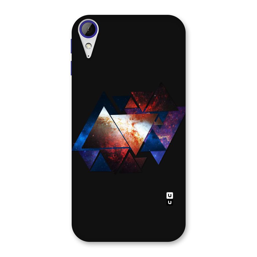 Fire Galaxy Triangles Back Case for Desire 830