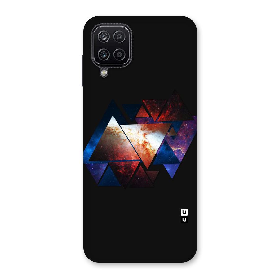 Fire Galaxy Triangles Back Case for Galaxy A12