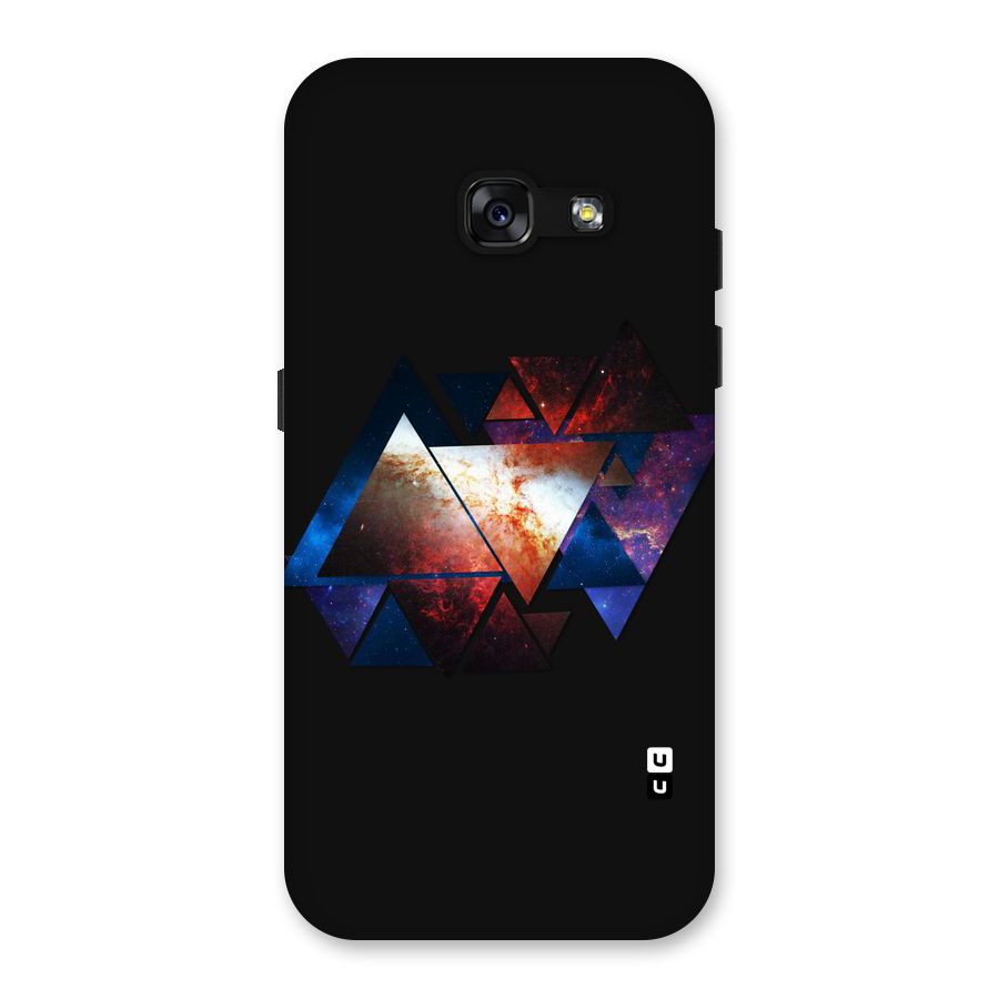 Fire Galaxy Triangles Back Case for Galaxy A3 (2017)