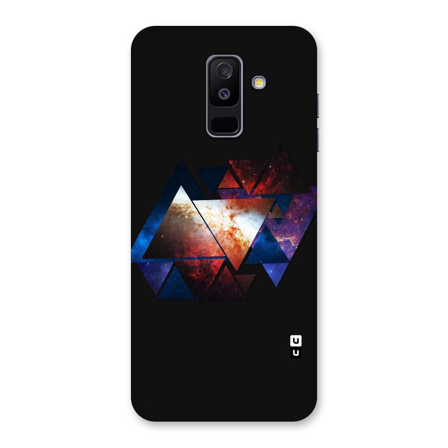 Fire Galaxy Triangles Back Case for Galaxy A6 Plus
