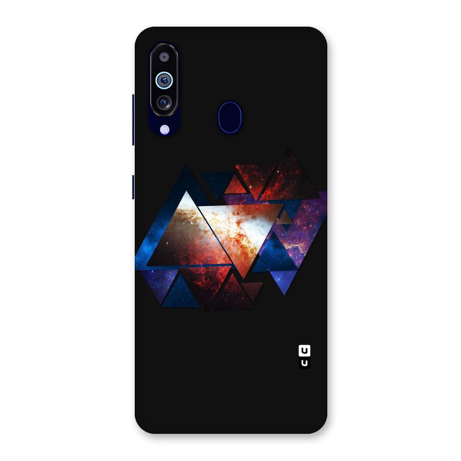 Fire Galaxy Triangles Back Case for Galaxy A60