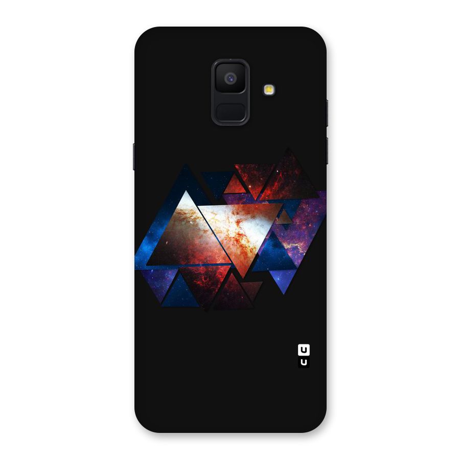 Fire Galaxy Triangles Back Case for Galaxy A6 (2018)