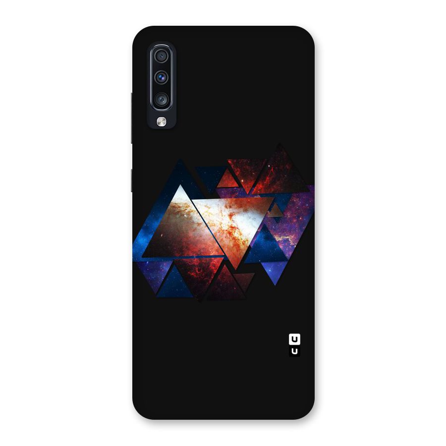 Fire Galaxy Triangles Back Case for Galaxy A70s