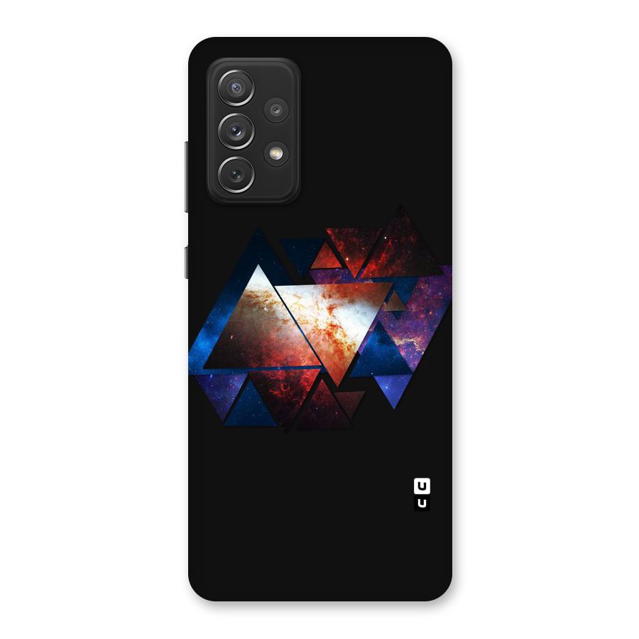 Fire Galaxy Triangles Back Case for Galaxy A72