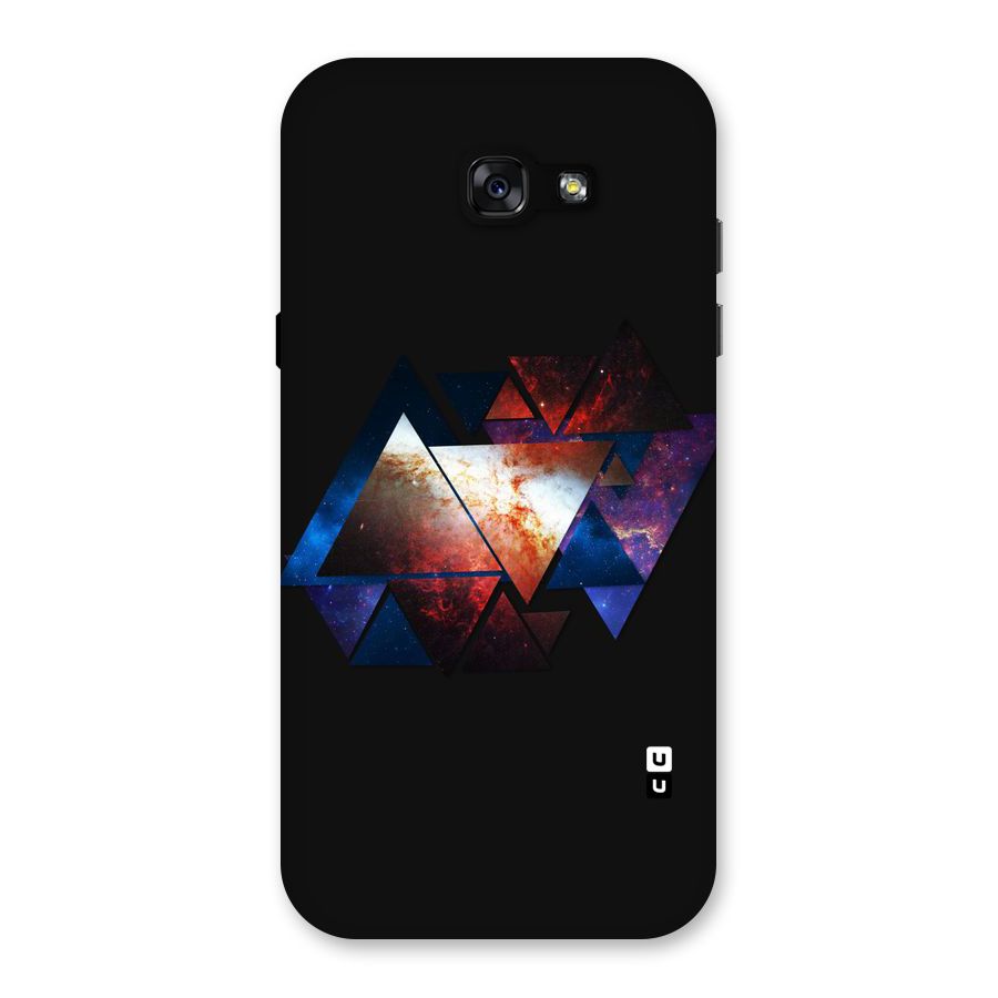 Fire Galaxy Triangles Back Case for Galaxy A7 (2017)