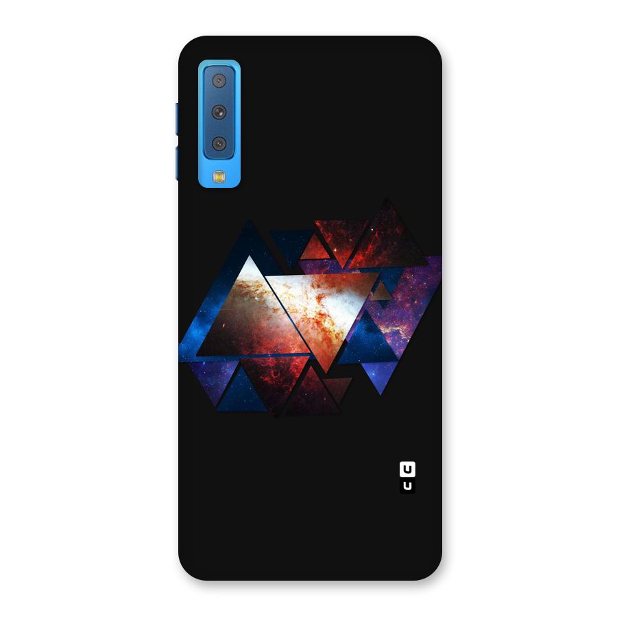 Fire Galaxy Triangles Back Case for Galaxy A7 (2018)