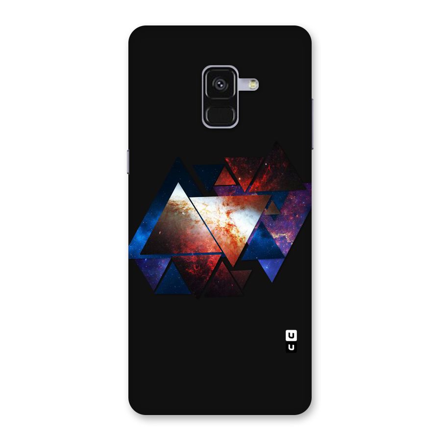 Fire Galaxy Triangles Back Case for Galaxy A8 Plus