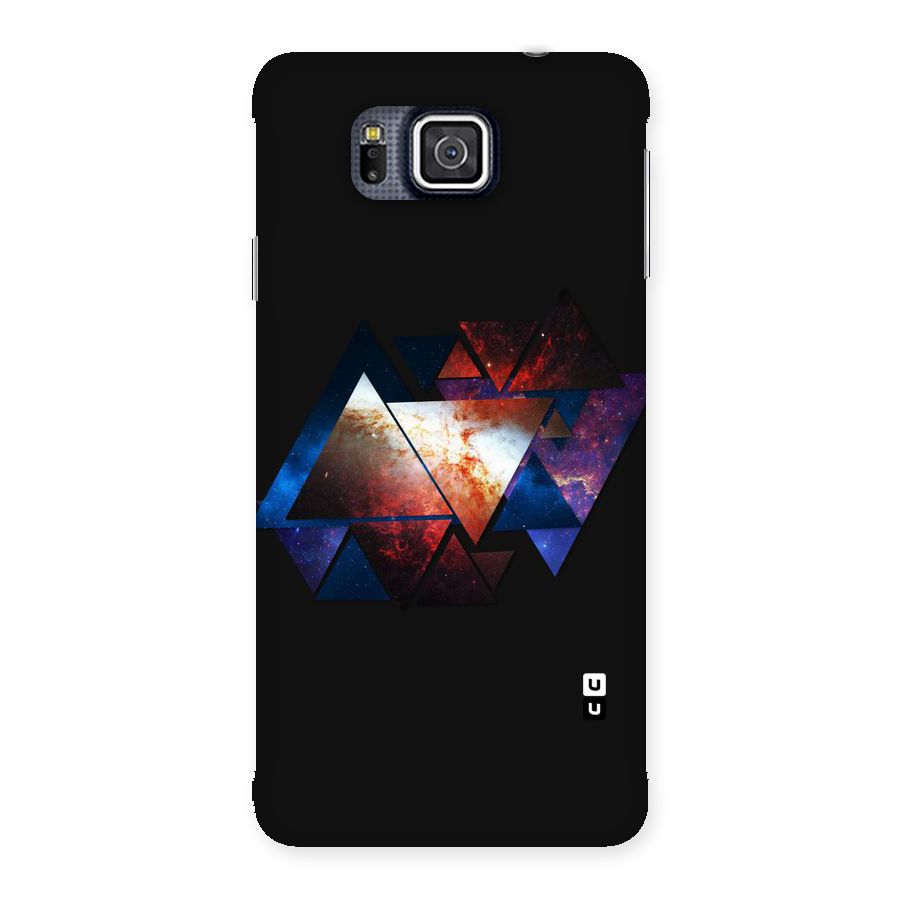 Fire Galaxy Triangles Back Case for Galaxy Alpha