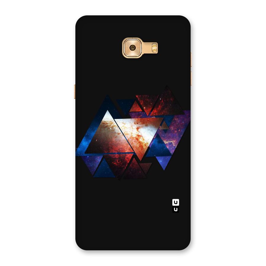 Fire Galaxy Triangles Back Case for Galaxy C9 Pro