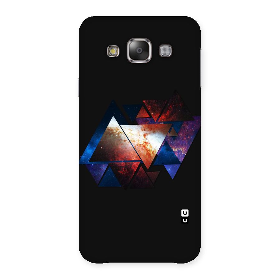 Fire Galaxy Triangles Back Case for Galaxy E7