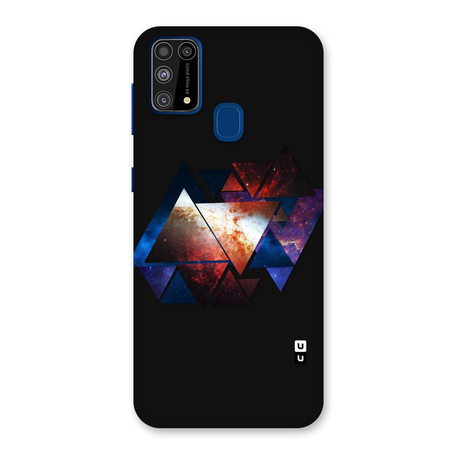 Fire Galaxy Triangles Back Case for Galaxy F41