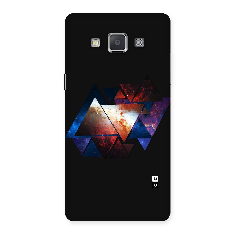 Fire Galaxy Triangles Back Case for Galaxy Grand Max