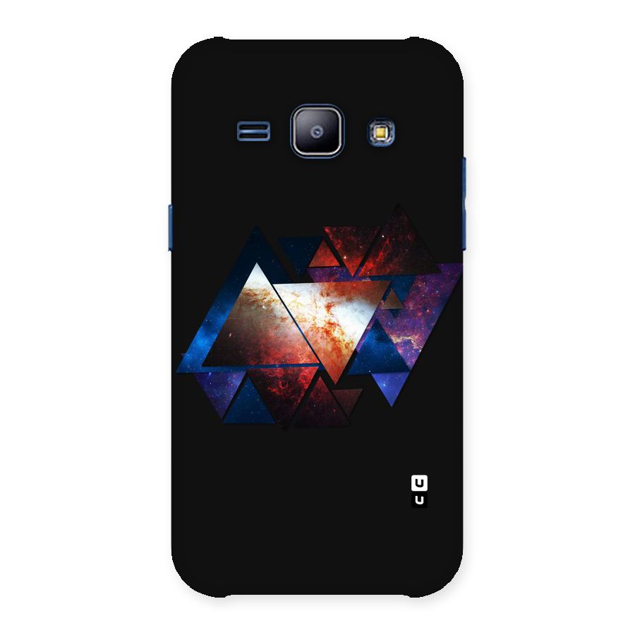Fire Galaxy Triangles Back Case for Galaxy J1
