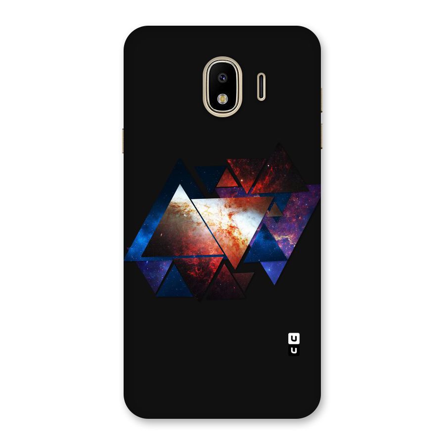 Fire Galaxy Triangles Back Case for Galaxy J4