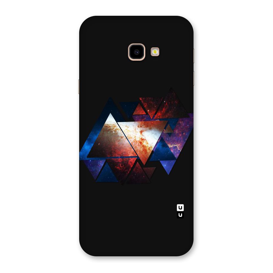 Fire Galaxy Triangles Back Case for Galaxy J4 Plus