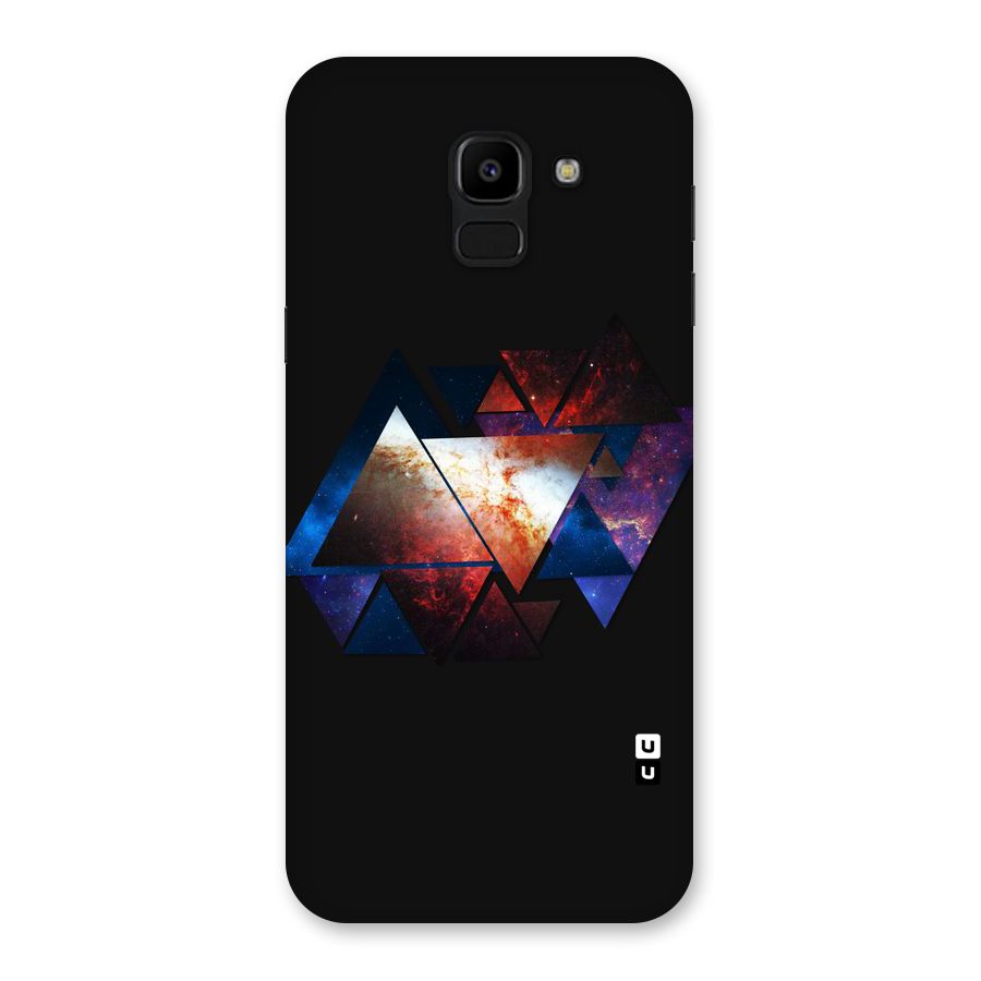 Fire Galaxy Triangles Back Case for Galaxy J6