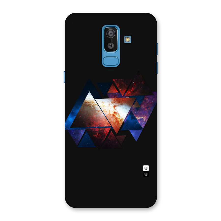 Fire Galaxy Triangles Back Case for Galaxy J8