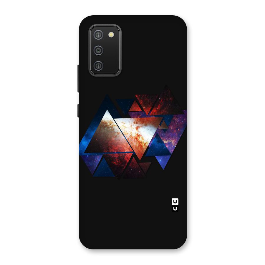 Fire Galaxy Triangles Back Case for Galaxy M02s