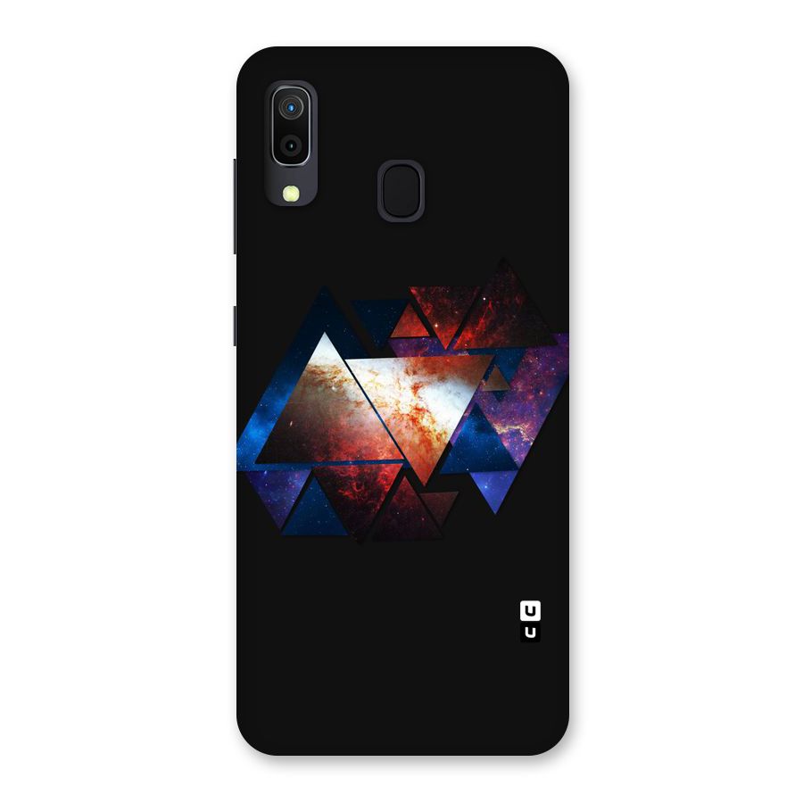 Fire Galaxy Triangles Back Case for Galaxy M10s