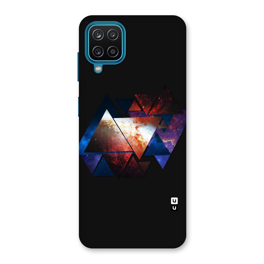Fire Galaxy Triangles Back Case for Galaxy M12