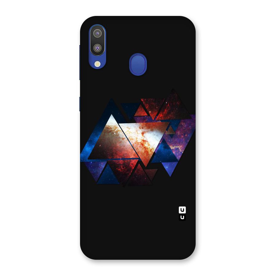 Fire Galaxy Triangles Back Case for Galaxy M20