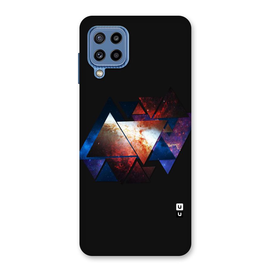 Fire Galaxy Triangles Back Case for Galaxy M32