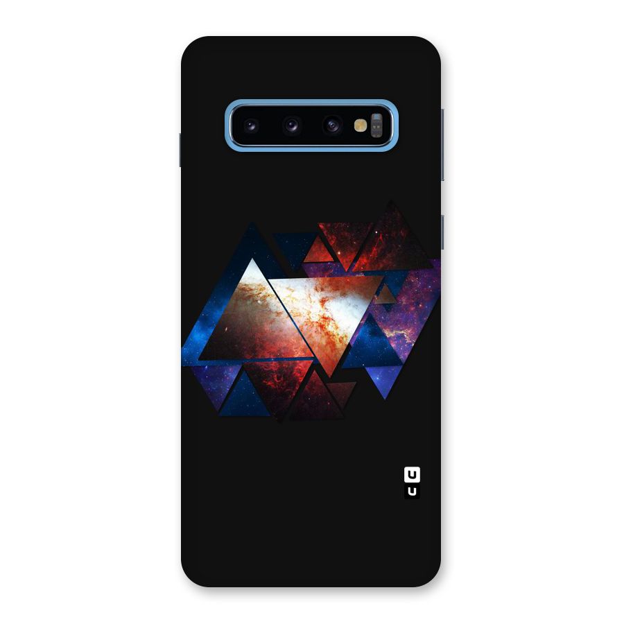 Fire Galaxy Triangles Back Case for Galaxy S10