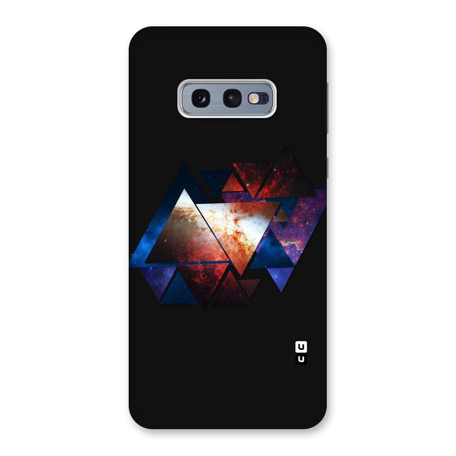 Fire Galaxy Triangles Back Case for Galaxy S10e