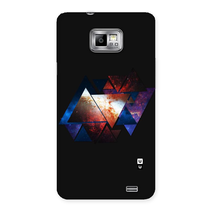 Fire Galaxy Triangles Back Case for Galaxy S2