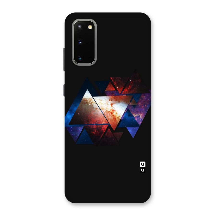 Fire Galaxy Triangles Back Case for Galaxy S20