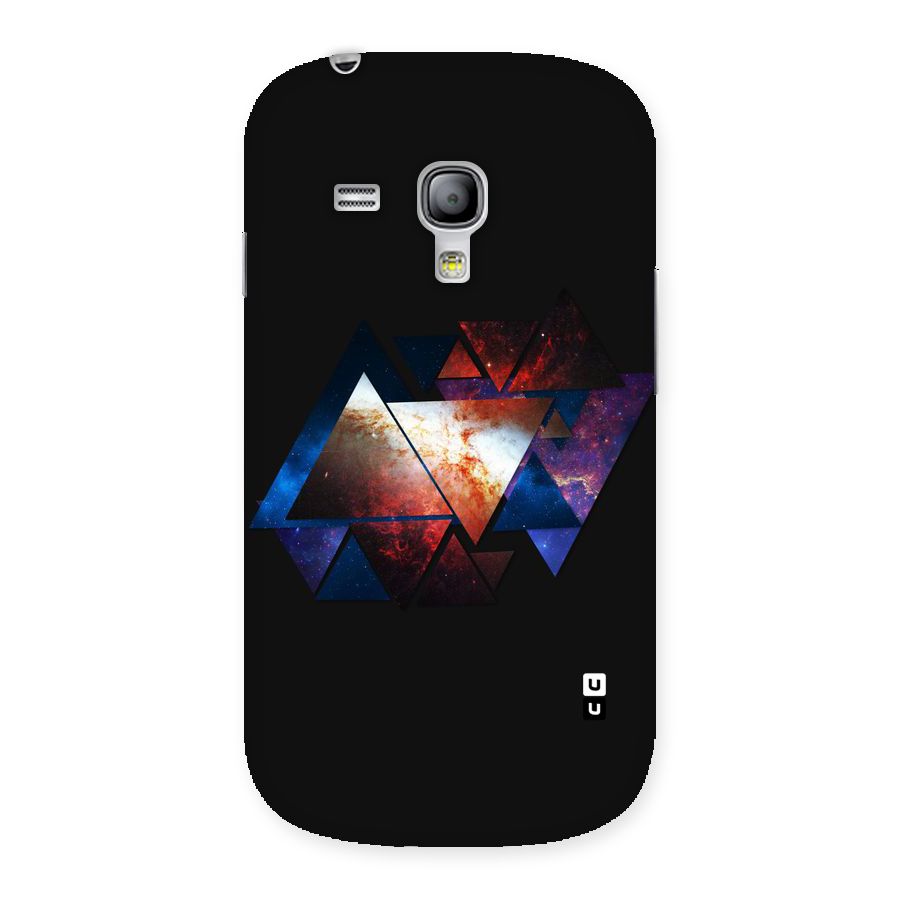 Fire Galaxy Triangles Back Case for Galaxy S3 Mini