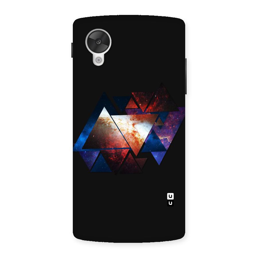 Fire Galaxy Triangles Back Case for Google Nexsus 5