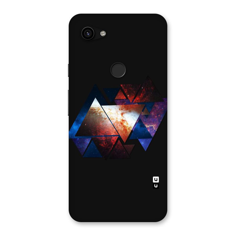 Fire Galaxy Triangles Back Case for Google Pixel 3a XL