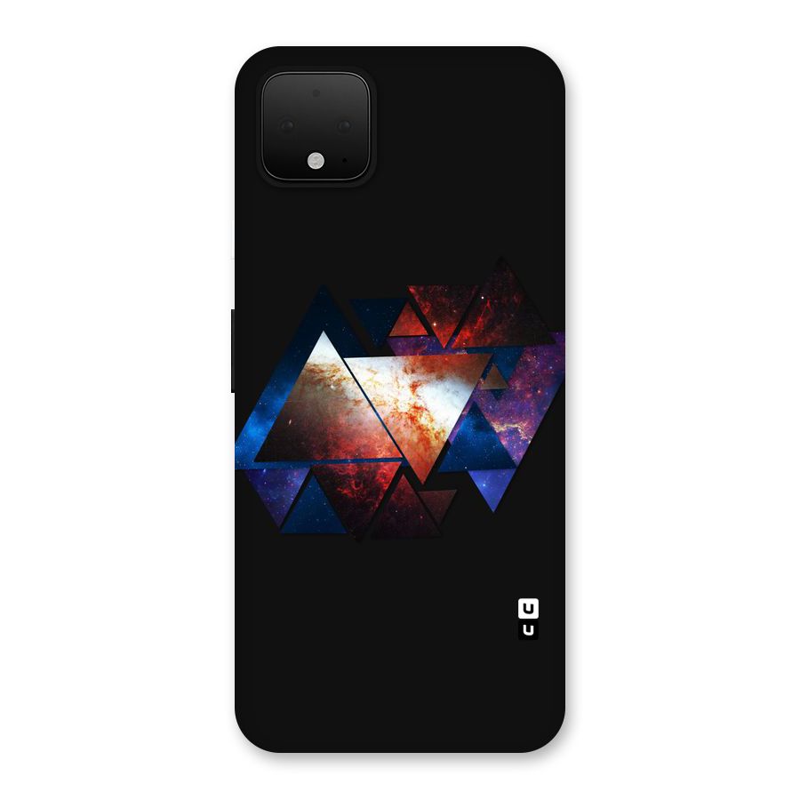 Fire Galaxy Triangles Back Case for Google Pixel 4 XL