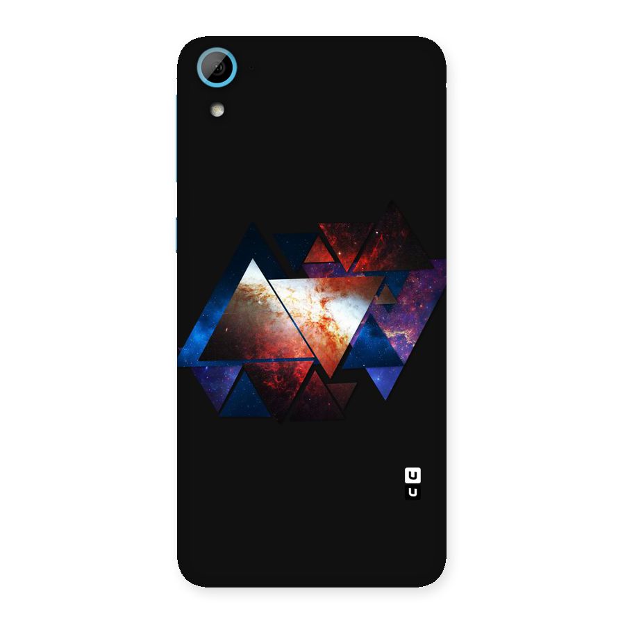 Fire Galaxy Triangles Back Case for HTC Desire 826
