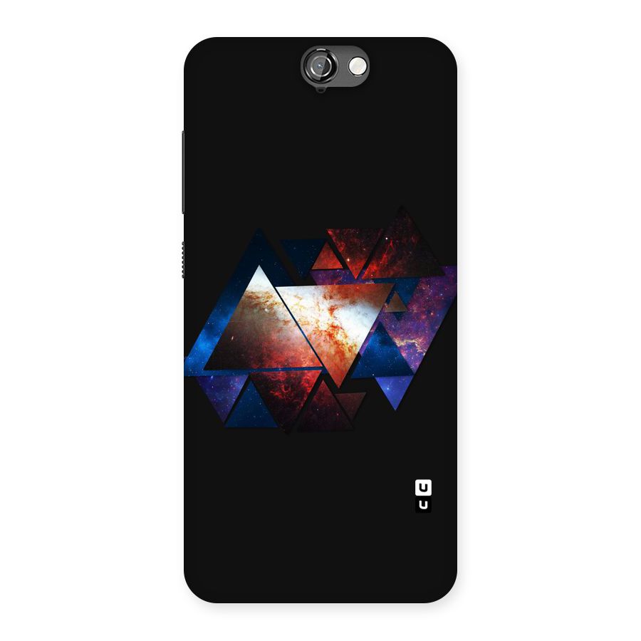 Fire Galaxy Triangles Back Case for HTC One A9