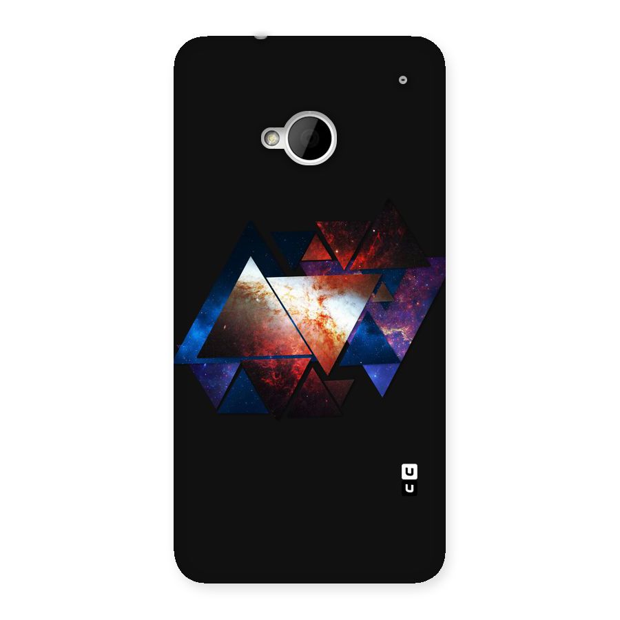 Fire Galaxy Triangles Back Case for HTC One M7