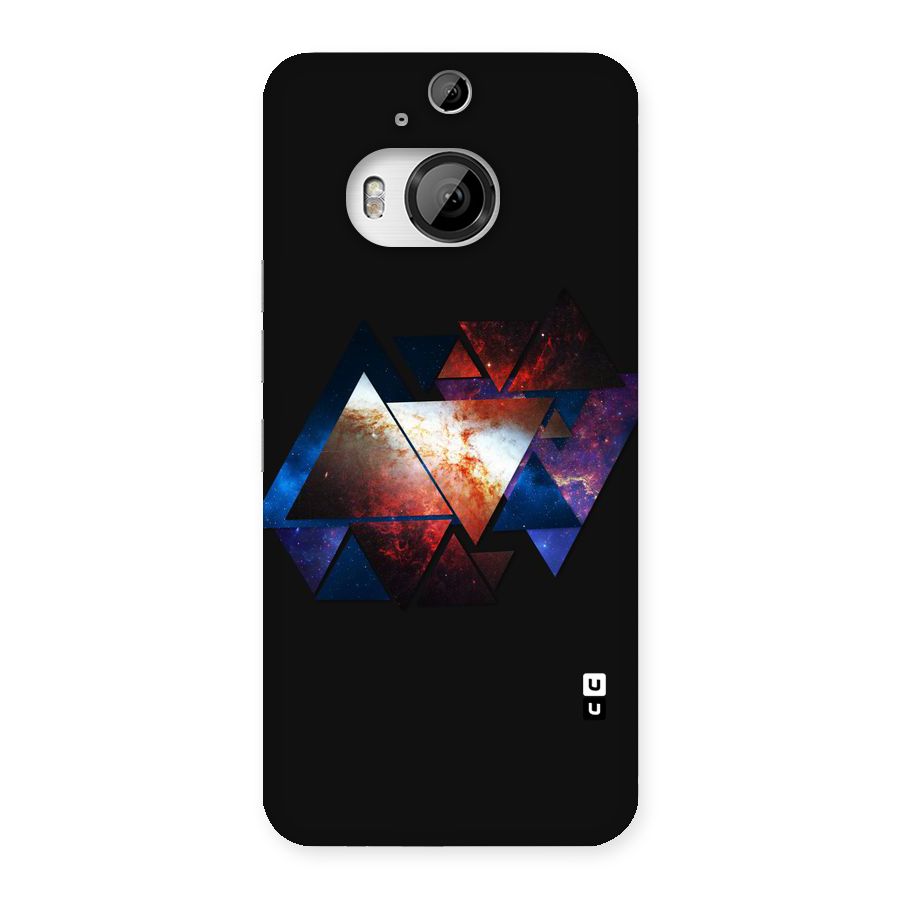 Fire Galaxy Triangles Back Case for HTC One M9 Plus
