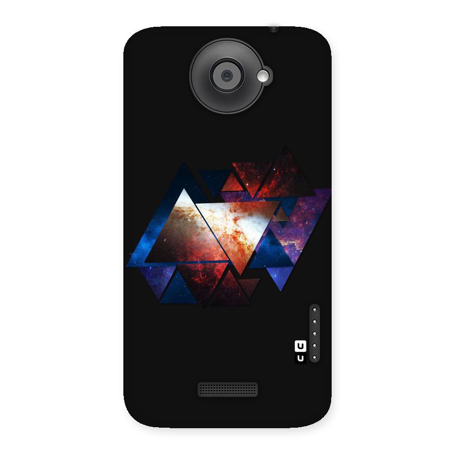 Fire Galaxy Triangles Back Case for HTC One X