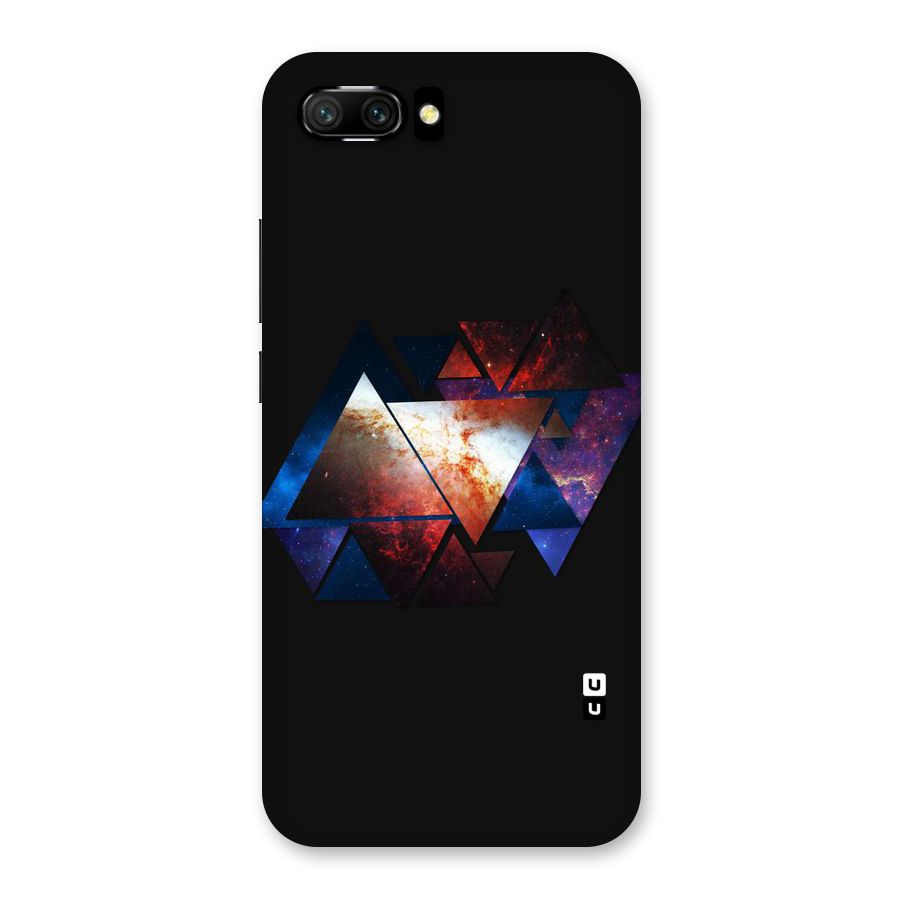 Fire Galaxy Triangles Back Case for Honor 10