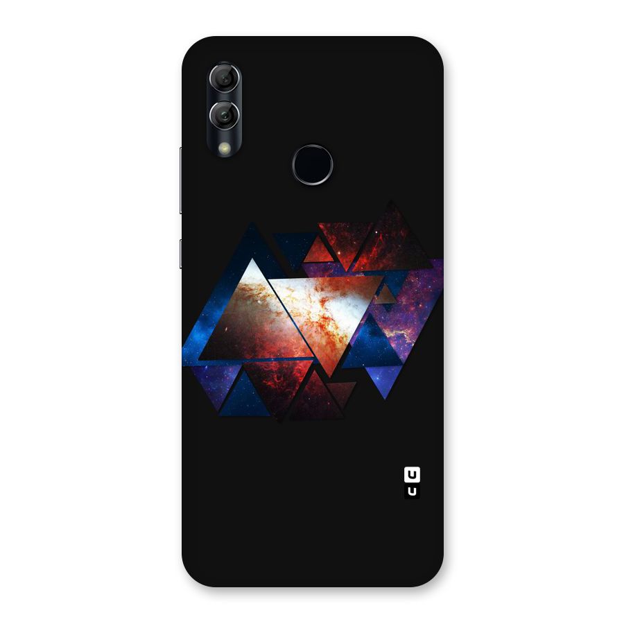 Fire Galaxy Triangles Back Case for Honor 10 Lite