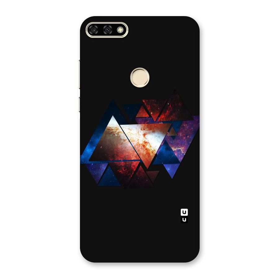 Fire Galaxy Triangles Back Case for Honor 7A