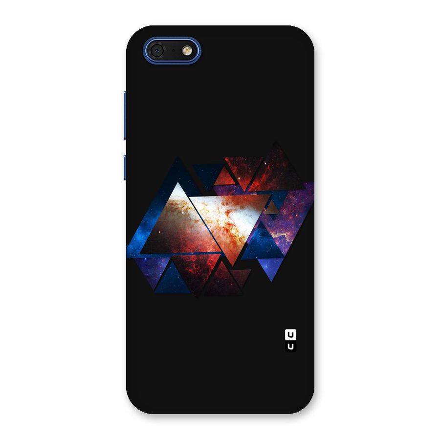 Fire Galaxy Triangles Back Case for Honor 7s