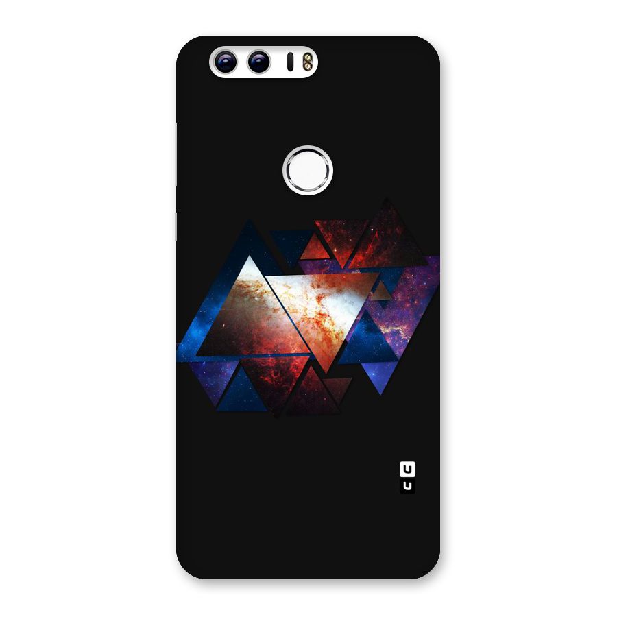Fire Galaxy Triangles Back Case for Honor 8