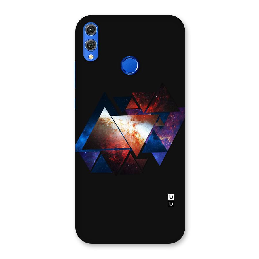 Fire Galaxy Triangles Back Case for Honor 8X